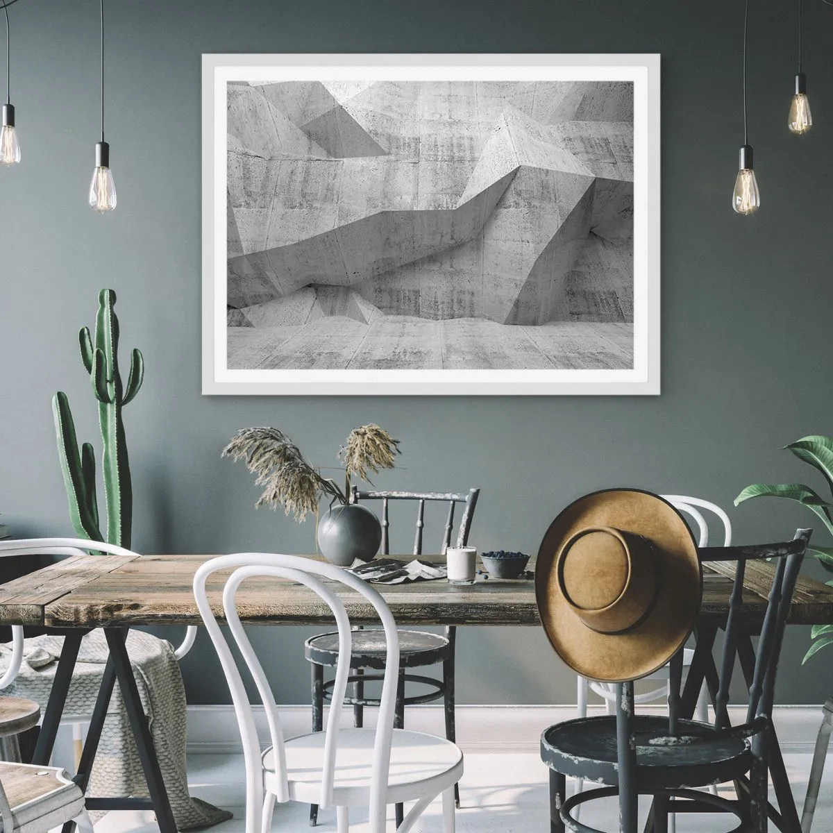 Affiche dans un cadre blanc - Poster - Un vrai challenge - 100x70 cm