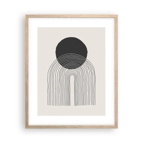 Affiche dans un chêne clair - Poster - Tremblement et confiance - 40x50 cm