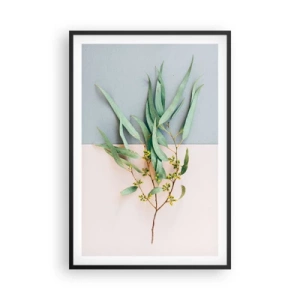 Affiche dans un cadre noir - Poster - Subtilité pastel - 61x91 cm