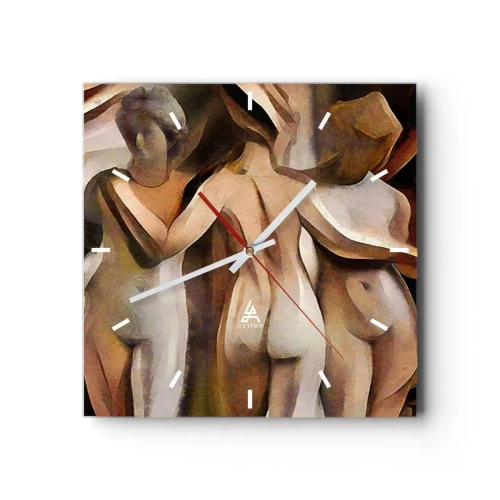 Horloge murale - Pendule murale - Trois Grâces 2.0 - 40x40 cm