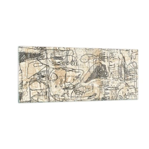 Impression sur verre - Image sur verre - Il attend d'être décodé - 100x40 cm