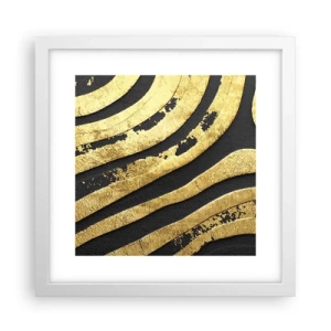 Affiche dans un cadre blanc - Poster - Tout coule - 30x30 cm