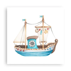 Affiche - Poster - Ohé, l'aventure ! - 60x60 cm