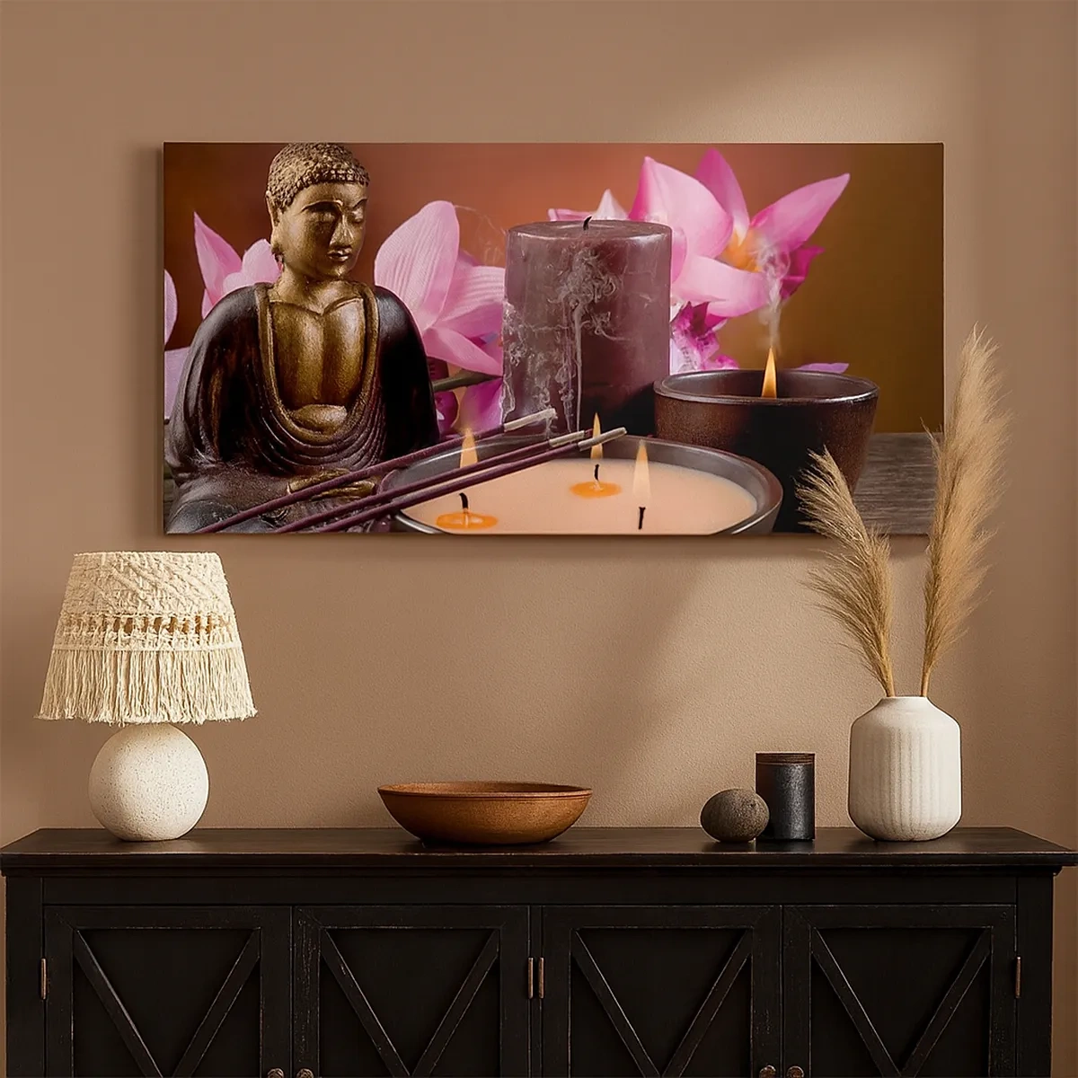 Impression sur toile - Image sur toile - Vider l'esprit, calmer le corps - 30x30 cm