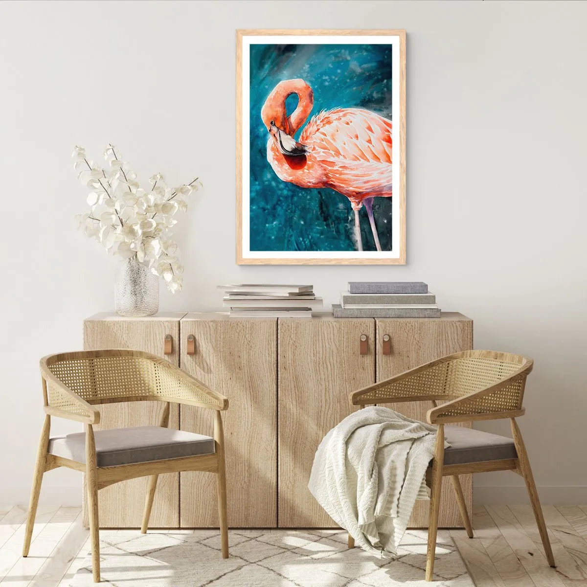 Affiche dans un chêne clair - Poster - Décoratif par nature - 70x100 cm