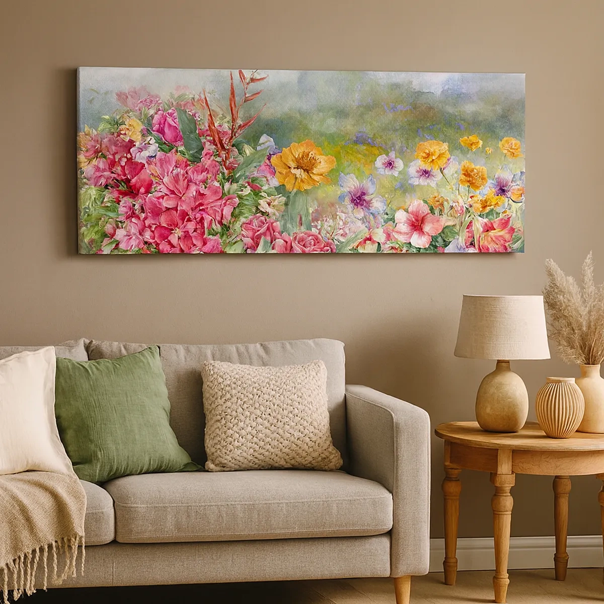 Impression sur toile - Image sur toile - Un jardin devenu fou - 30x30 cm