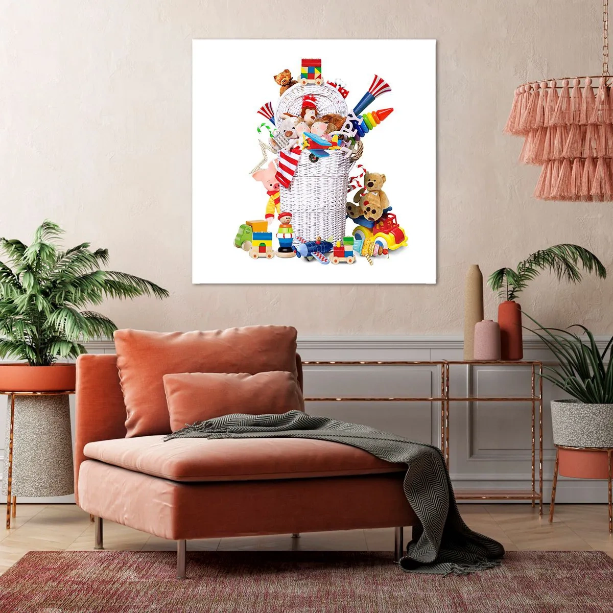 Impression sur toile - Image sur toile - Trésors des tout-petits - 30x30 cm