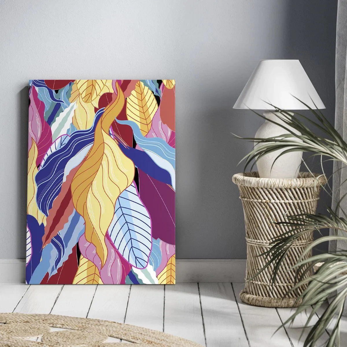Impression sur toile - Image sur toile - Un désordre coloré - 65x120 cm