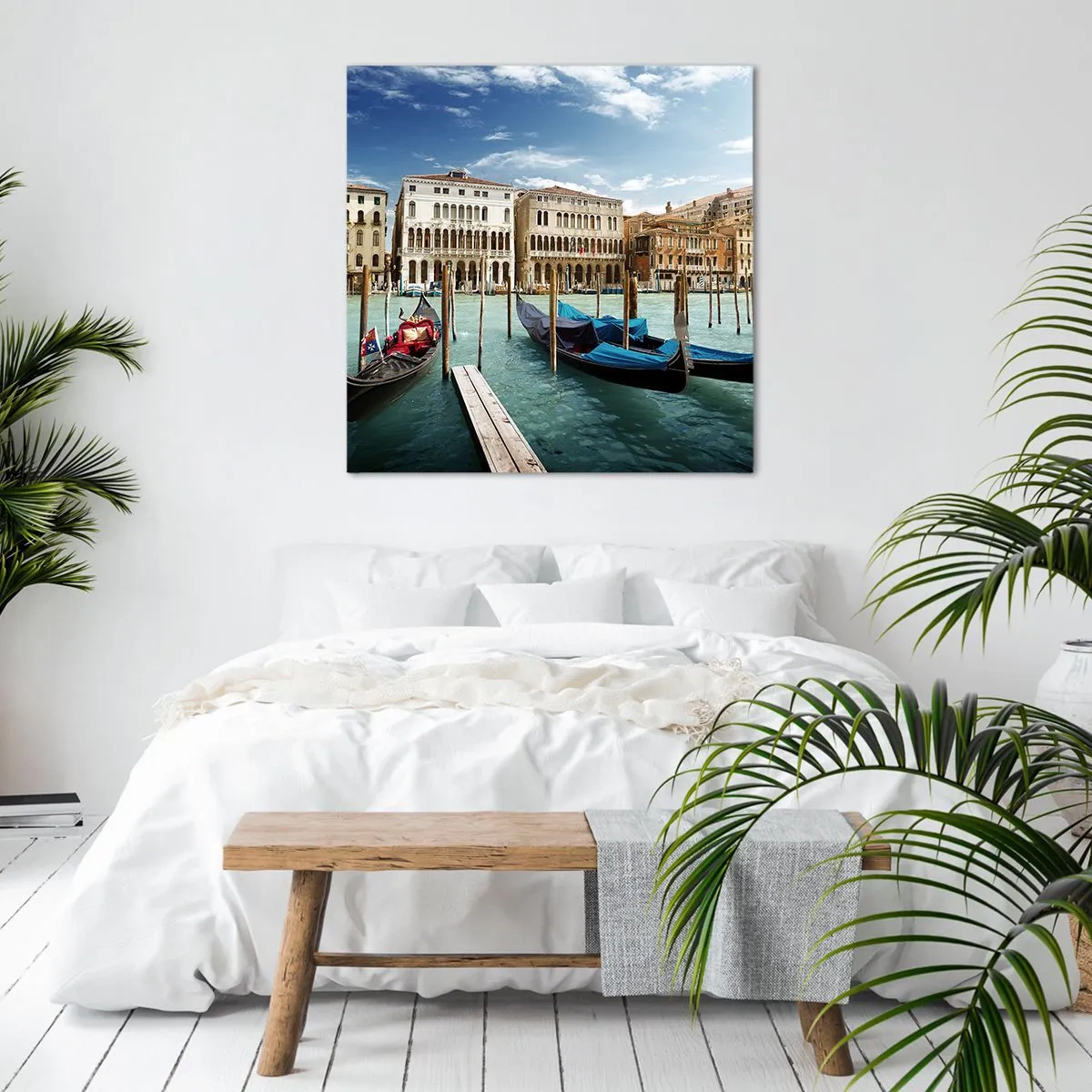 Impression sur toile - Image sur toile - Palace bleu ciel - 60x60 cm