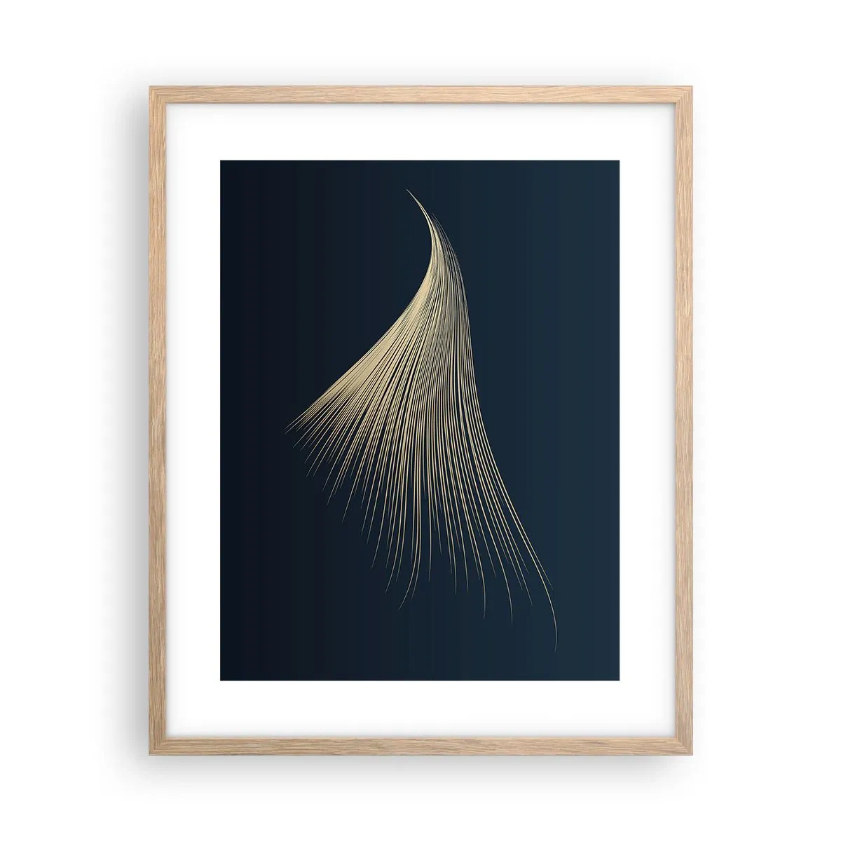Affiche dans un chêne clair - Poster - Comme les cheveux d'un ange - 40x50 cm