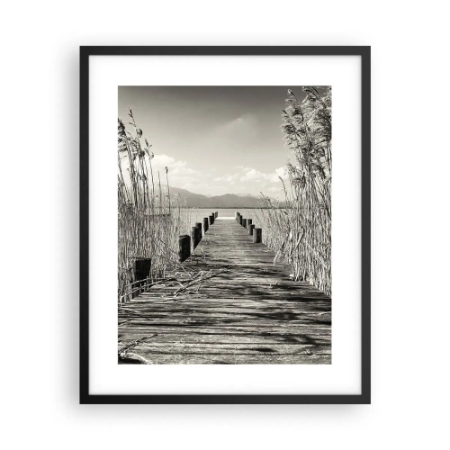 Affiche dans un cadre noir - Poster - Dans le calme de l'herbe - 40x50 cm