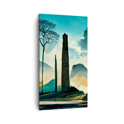 Impression sur toile - Image sur toile - Toujours de plus en plus haut - 45x80 cm