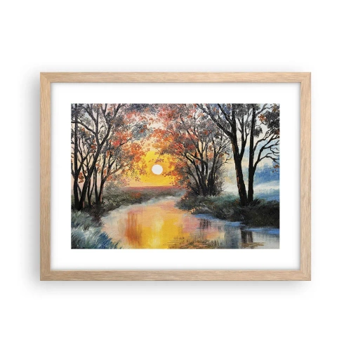 Affiche dans un chêne clair - Poster - Climats de printemps - 40x30 cm