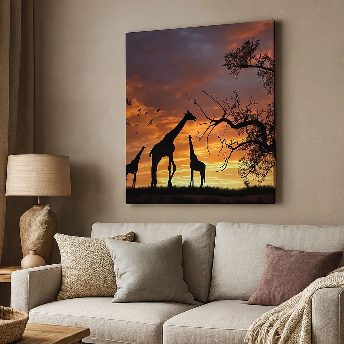 Impression sur toile - Image sur toile - Un petit dîner avec vos proches - 30x30 cm