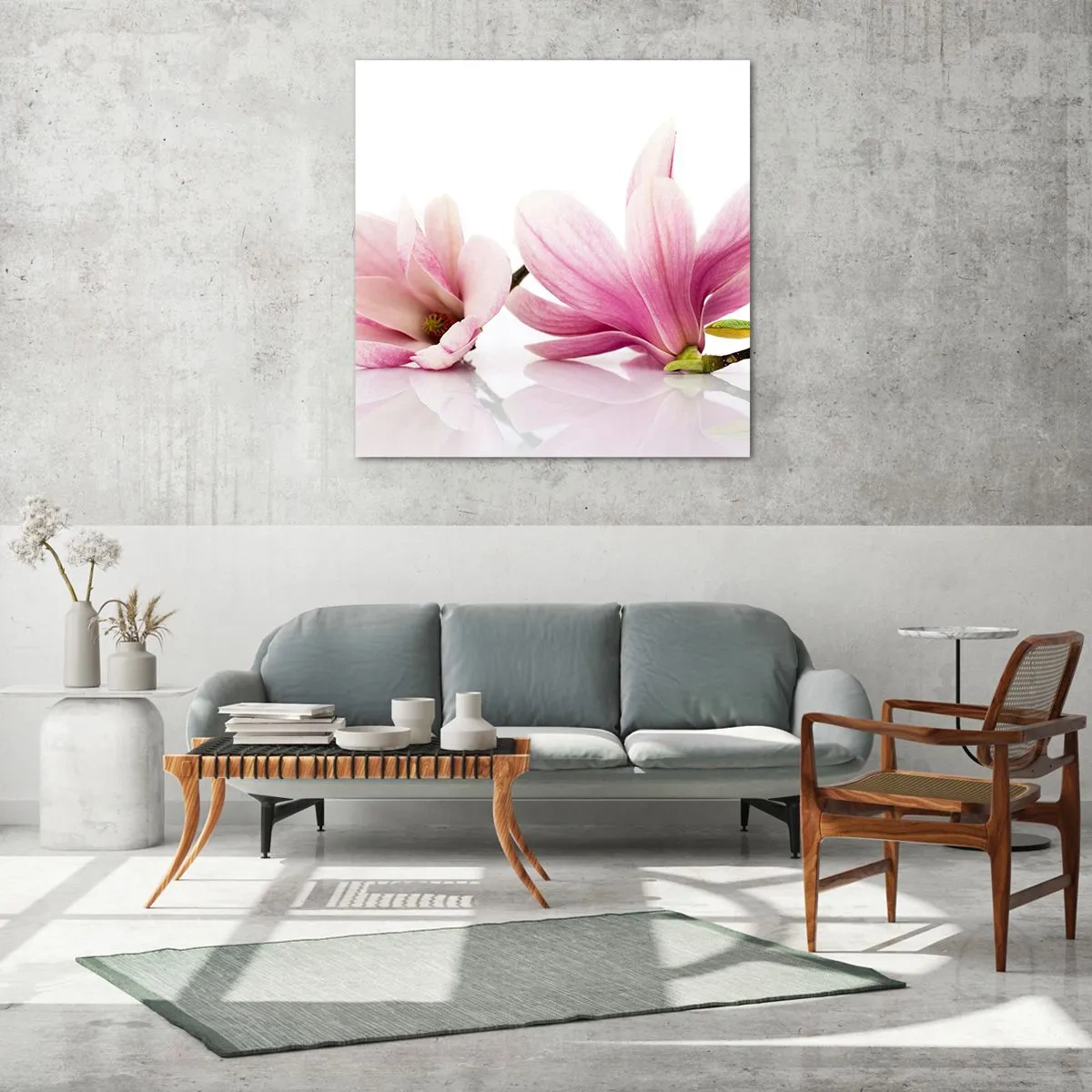 Impression sur verre - Image sur verre - Délicat comme une brise de printemps - 50x50 cm