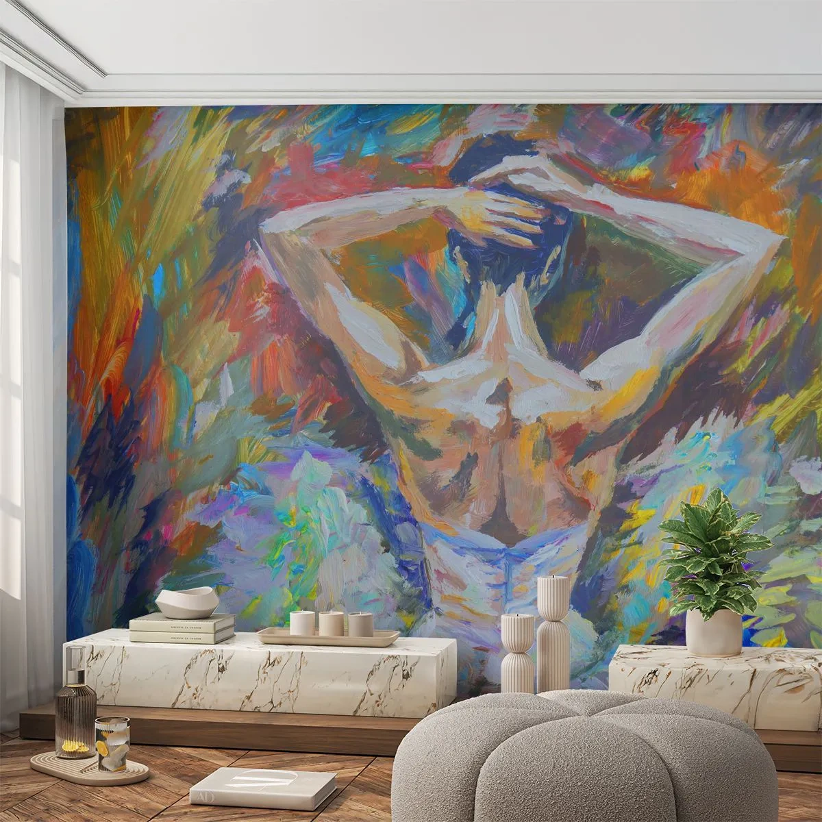 Papier Peint Autocollant Deluxe Sticker - Il se peut que ce soit tout - Ballerine, Danse, Ballet - 200x140 cm