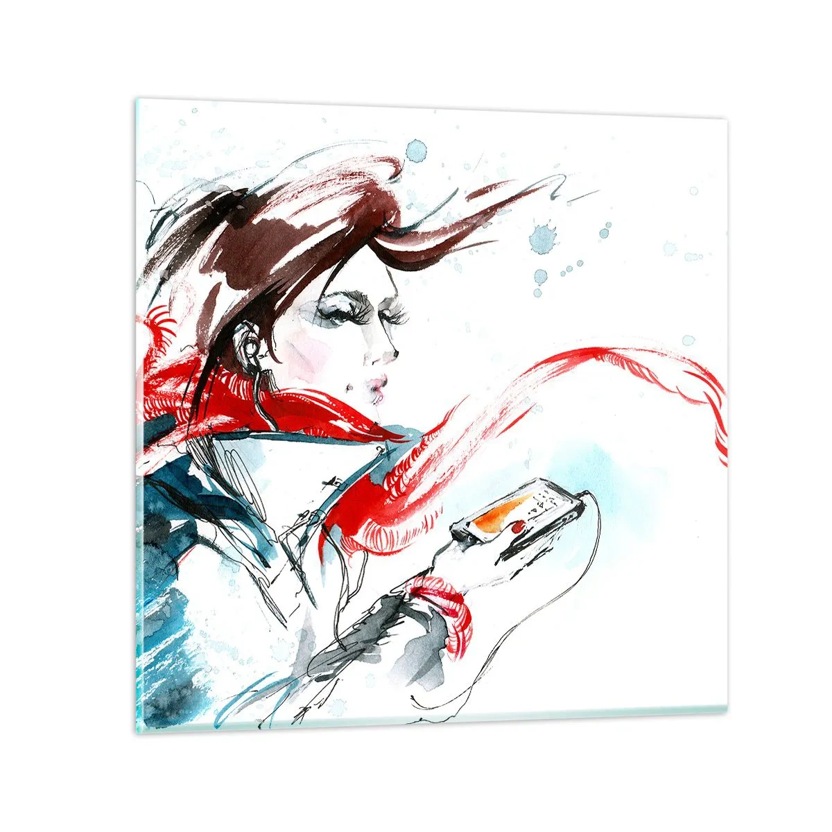 Impression sur verre - Image sur verre - Quelque chose se passe en moi - 70x70 cm