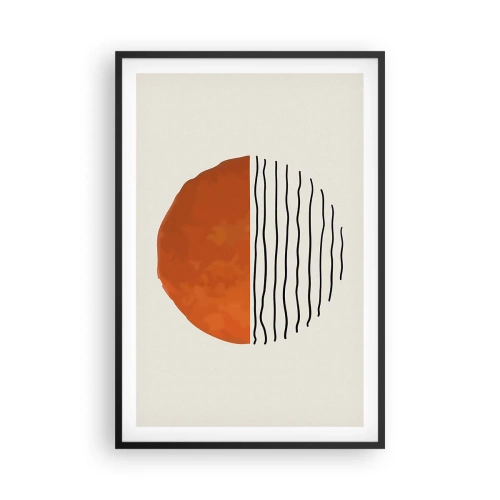 Affiche dans un cadre noir - Poster - Dans un climat japonnais - 61x91 cm