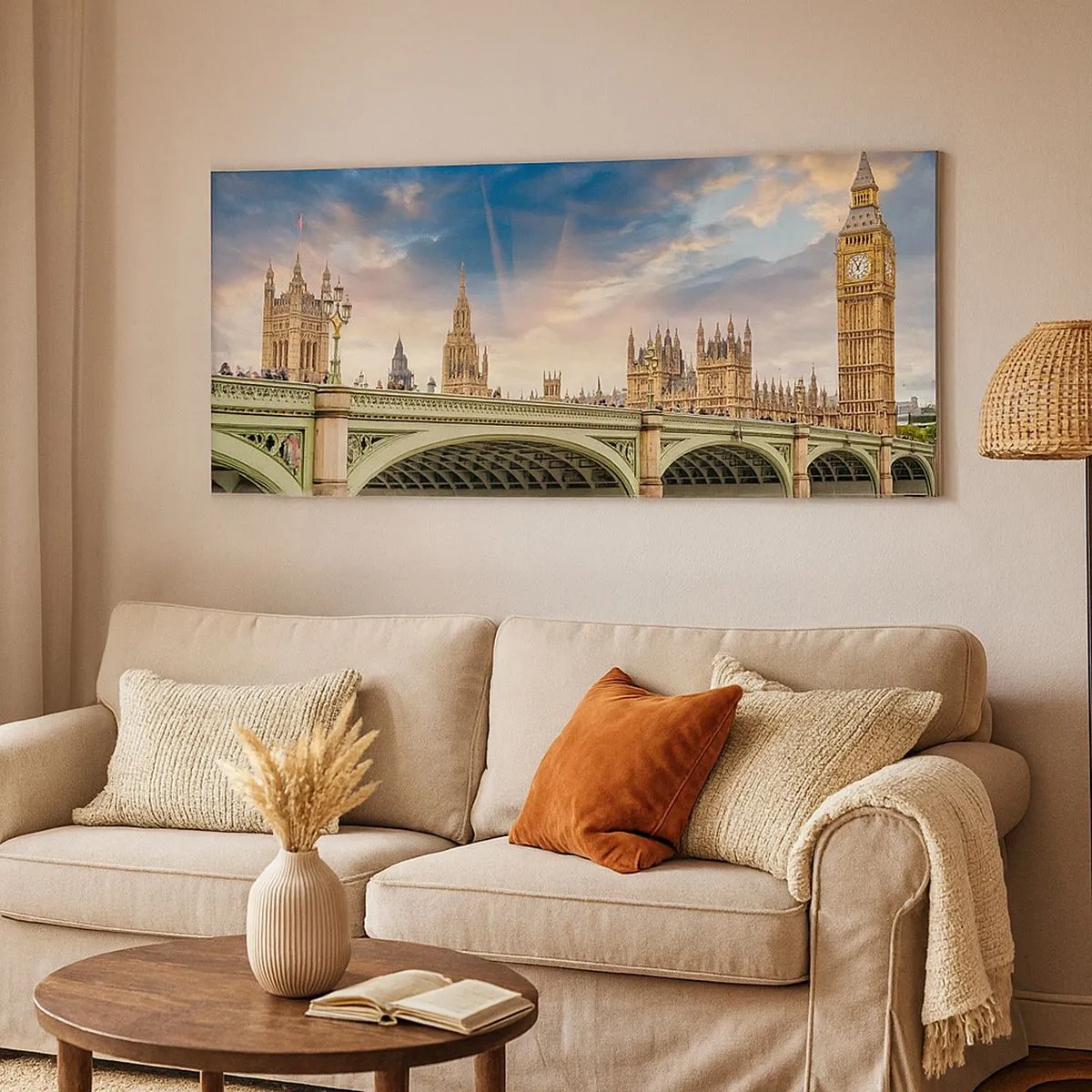 Impression sur toile - Image sur toile - Le temps s'est arrêté dans l'Empire - 100x40 cm