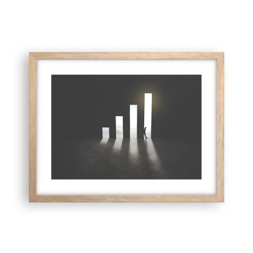 Affiche dans un chêne clair - Poster - Succès – impression - 40x30 cm