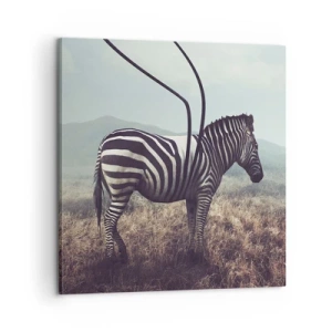 Impression sur toile - Image sur toile - Attention! Malfaçon - 60x60 cm