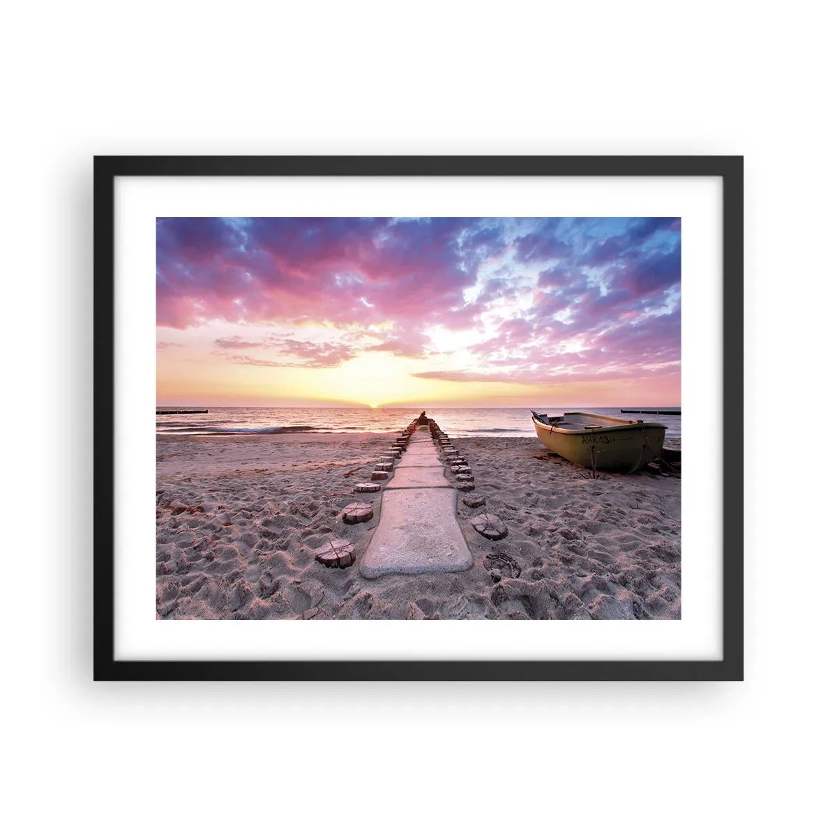 Affiche dans un cadre noir - Poster - Moment d'expérience profonde - 50x40 cm