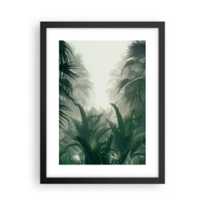 Affiche dans un cadre noir - Poster - Secret tropical - 30x40 cm