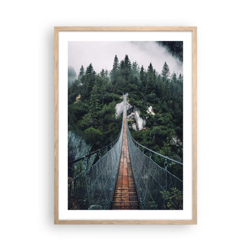 Affiche dans un chêne clair - Poster - Uniquement pour les aigles - 50x70 cm