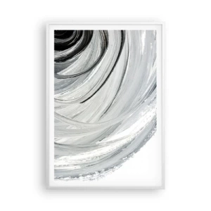 Affiche dans un cadre blanc - Poster - Composition orbitale - 70x100 cm