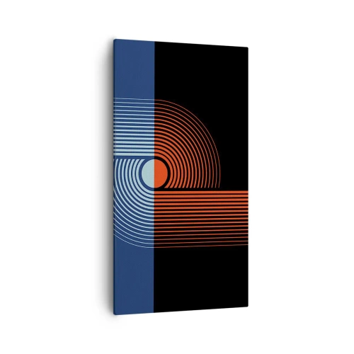 Impression sur toile - Image sur toile - Dans une étreinte géométrique - 55x100 cm