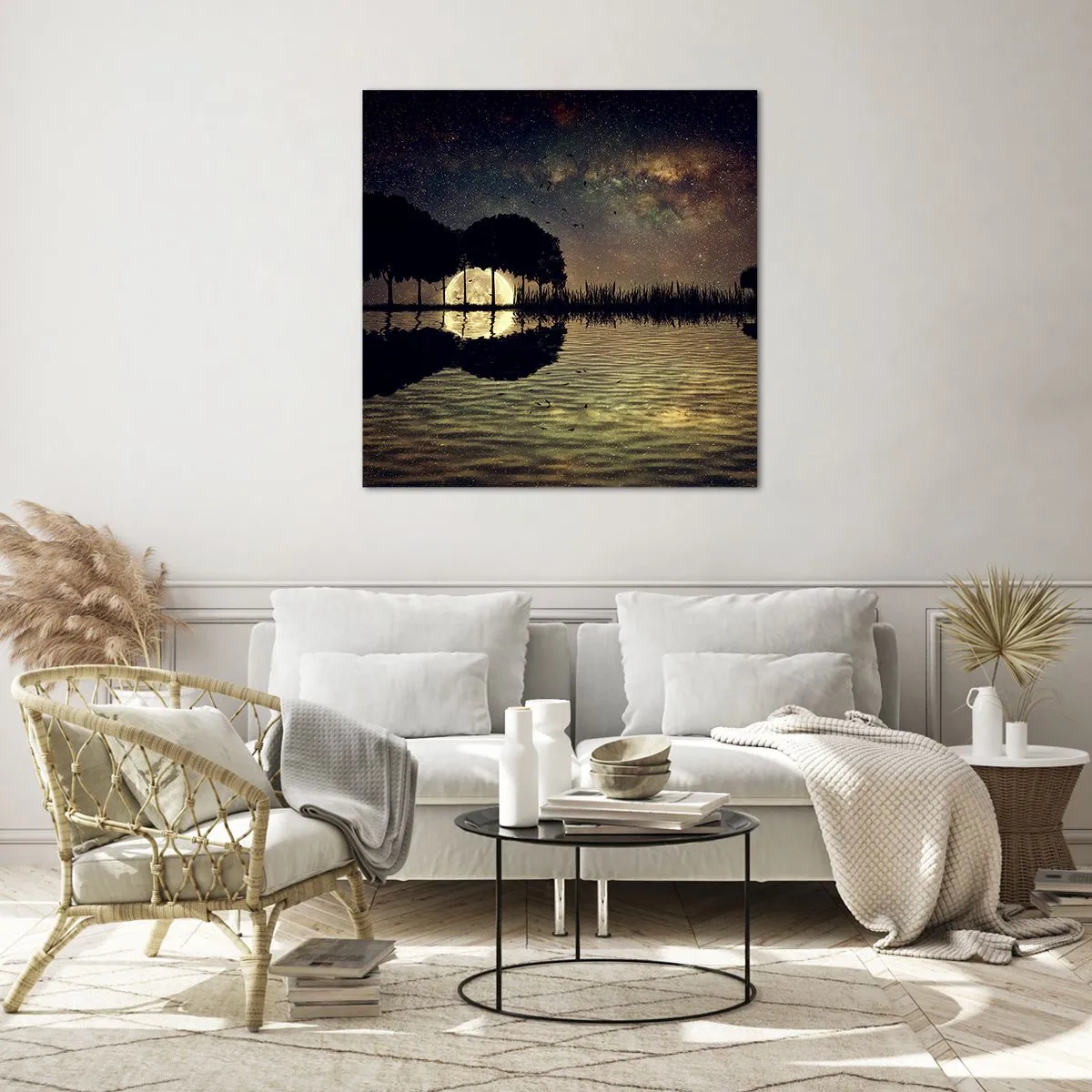 Impression sur verre - Image sur verre - Nuit au bout du monde - 60x60 cm