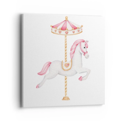 Impression sur toile - Image sur toile - Les sabots en avant - 40x40 cm