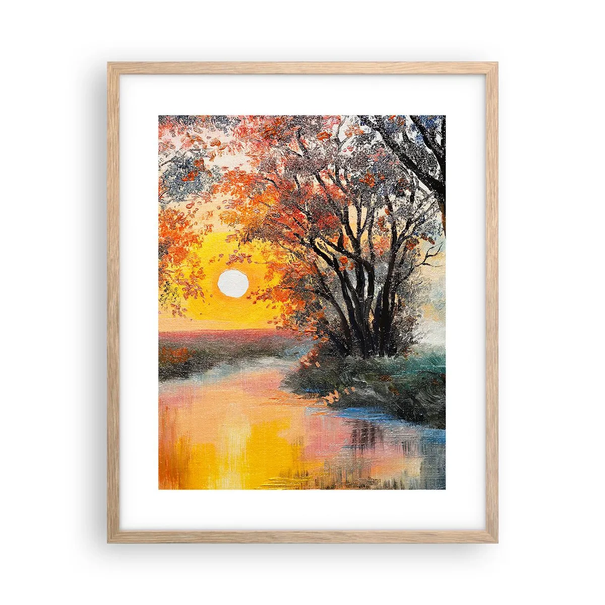Affiche dans un chêne clair - Poster - Climats de printemps - 40x50 cm