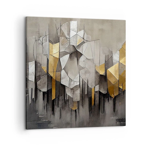 Impression sur toile - Image sur toile - Composition de glace et de lumière - 50x50 cm