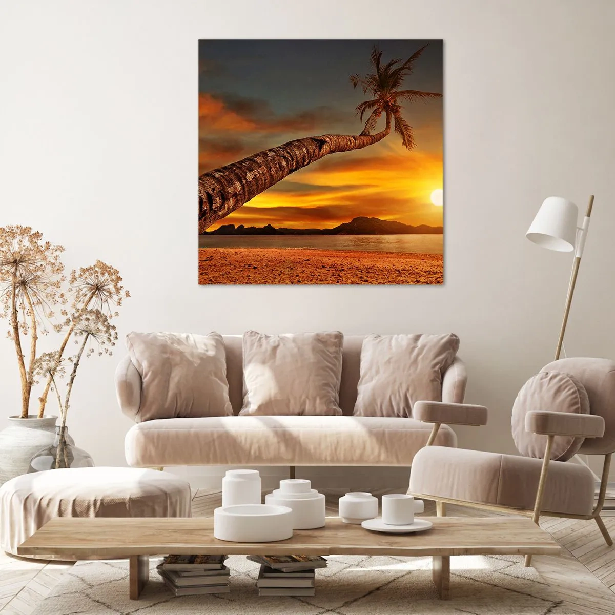 Impression sur toile - Image sur toile - Vacances exotiques, aventure caribéenne - 70x70 cm