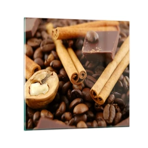 Impression sur verre - Image sur verre - Concert d'aromates - 40x40 cm