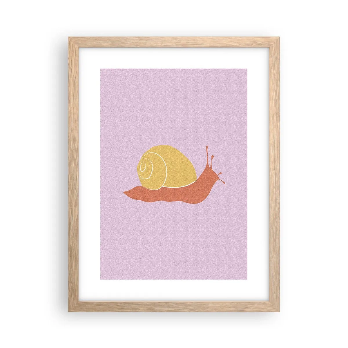 Affiche dans un chêne clair - Poster - Il n'y a pas d'urgence - 30x40 cm