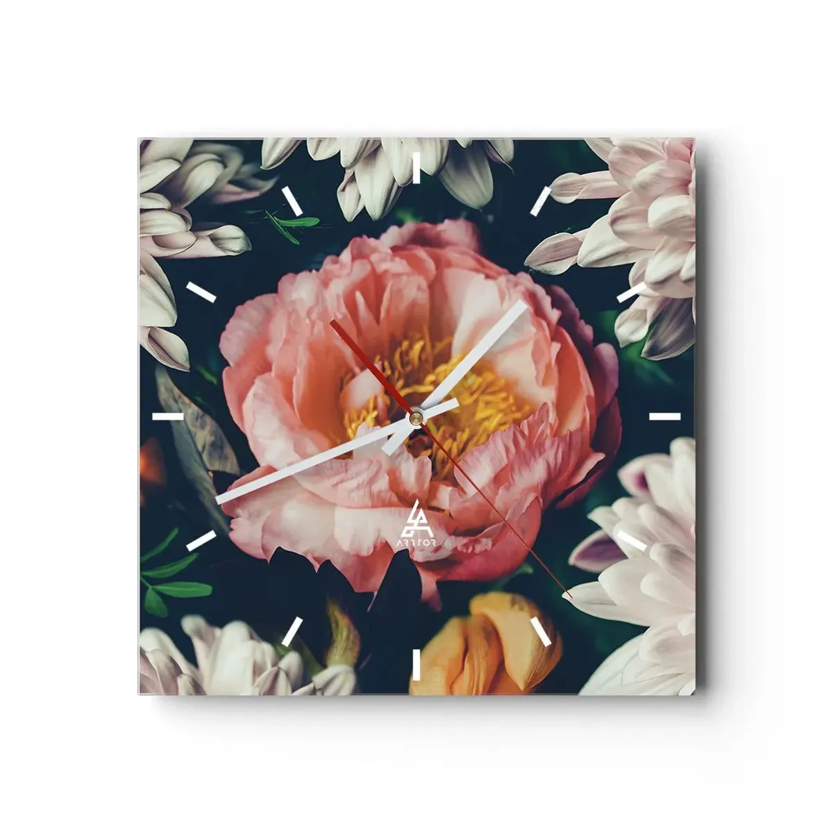 Horloge murale - Pendule murale - Splendeur baroque - 40x40 cm