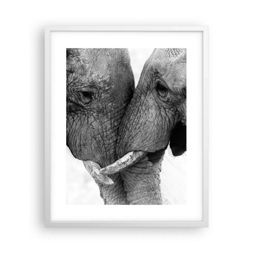 Affiche dans un cadre blanc - Poster - Confession sincère - 40x50 cm