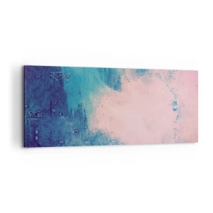 Impression sur toile - Image sur toile - Etreintes bleues - 100x40 cm