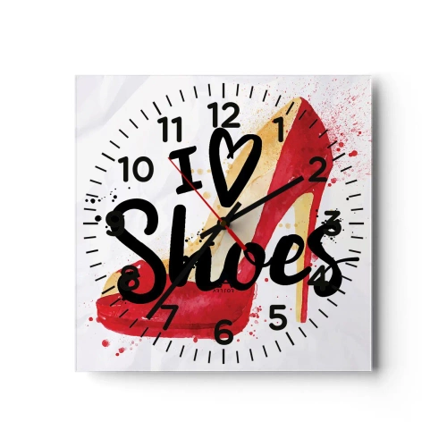 Horloge murale - Pendule murale - L'amour a plusieurs noms - 40x40 cm