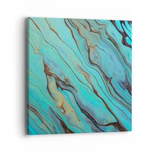 Impression sur toile - Image sur toile - Marée turquoise - 40x40 cm
