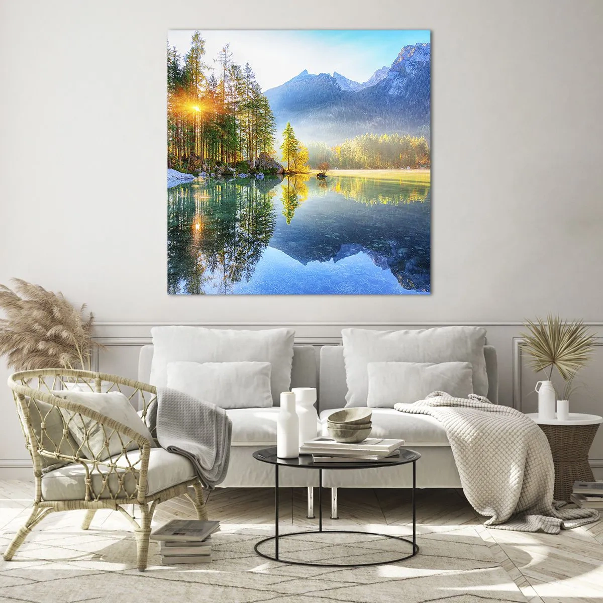 Impression sur verre - Image sur verre - Majesté et douceur - 30x30 cm