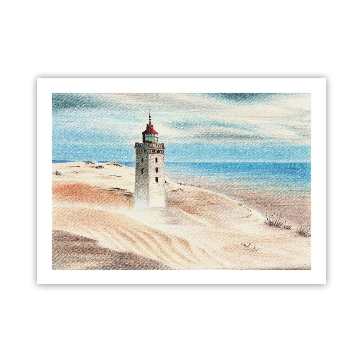 Affiche - Poster - Toujours regarder la mer - 70x50 cm