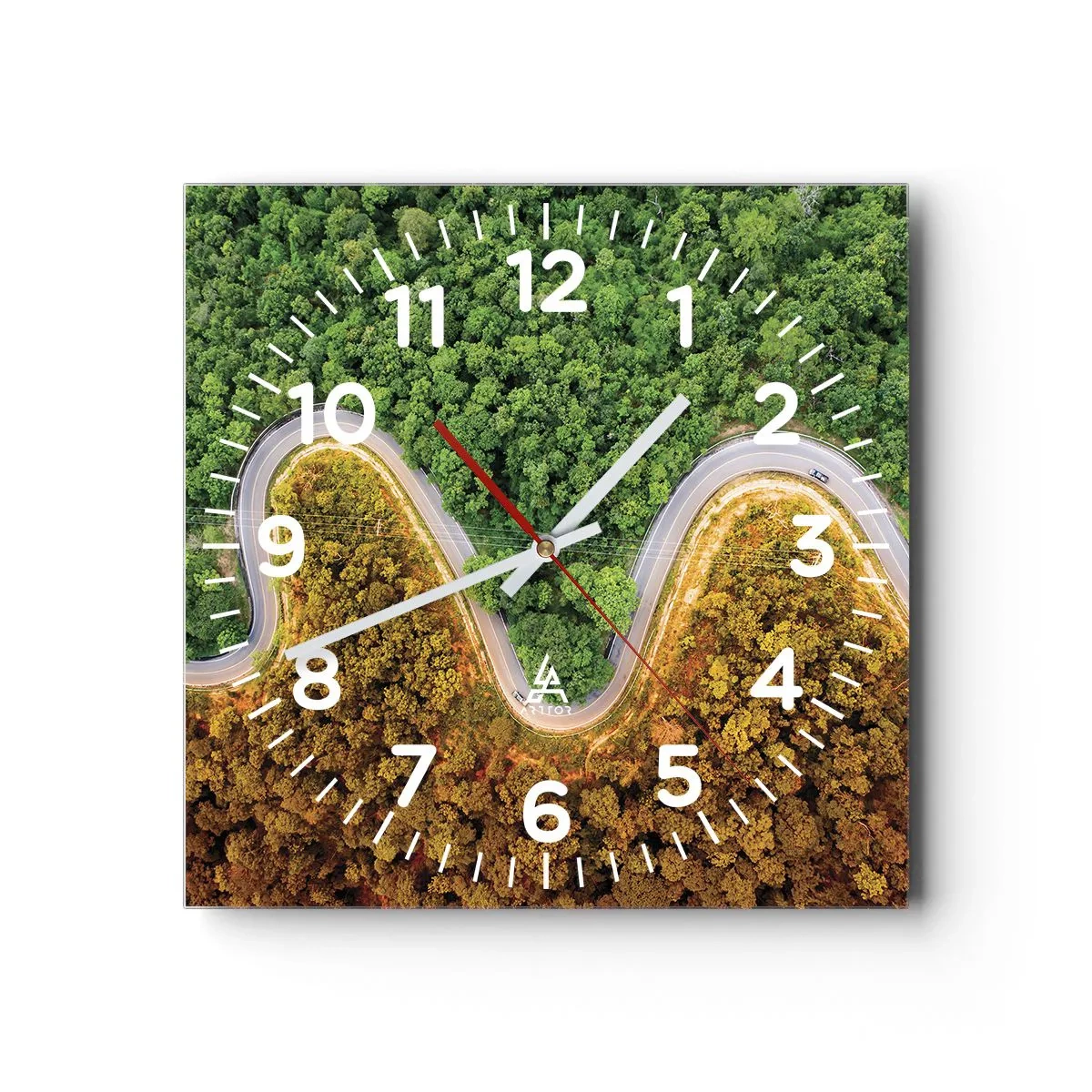 Horloge murale - Pendule murale - Frontieres et differences - 40x40 cm