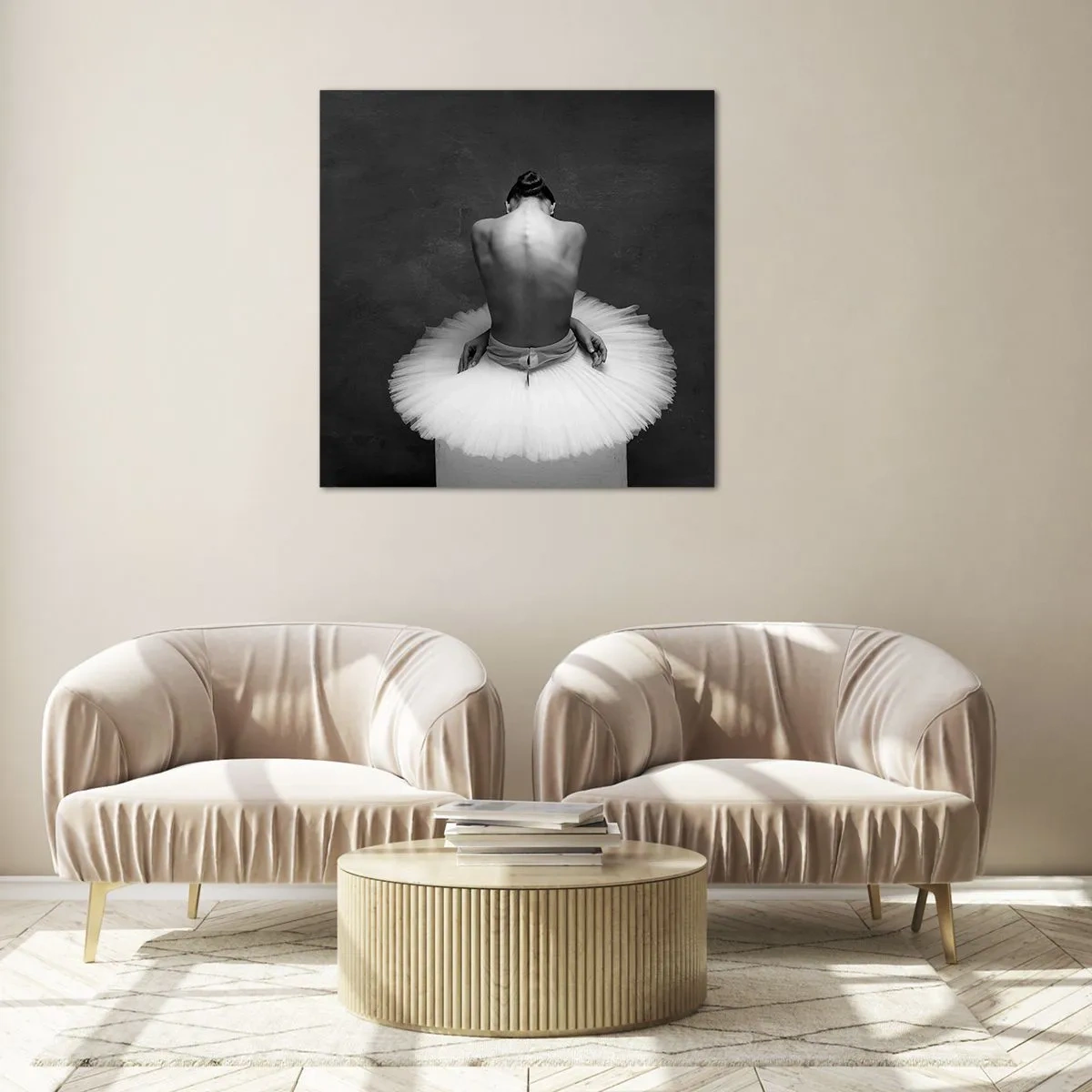 Impression sur verre - Image sur verre - C'est justement en train de fleurir - 30x30 cm