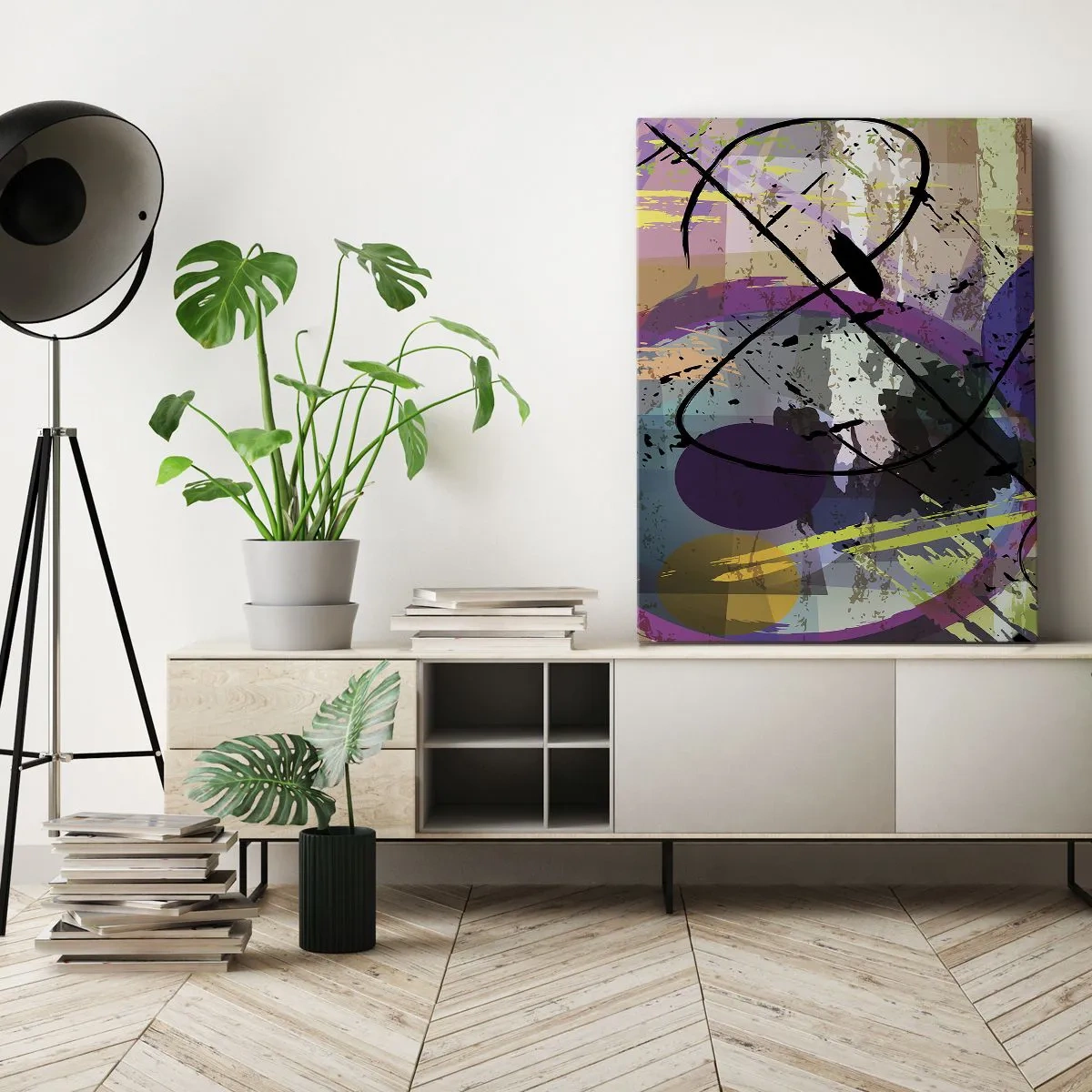 Impression sur toile - Image sur toile - Vous pouvez aller tout droit ou autour - 65x120 cm