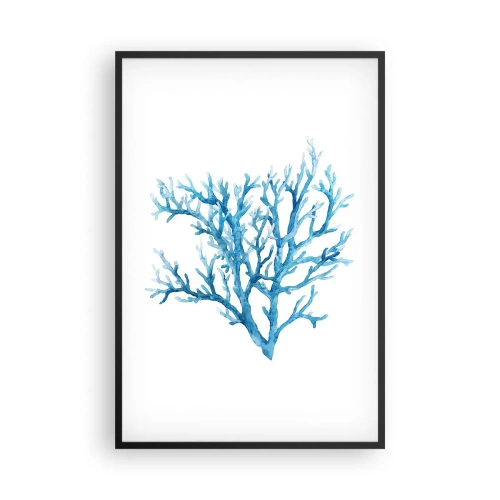 Affiche dans un cadre noir - Poster - Filigrane nautique - 61x91 cm