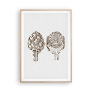 Affiche dans un chêne clair - Poster - Leçon d’anatomie - 70x100 cm