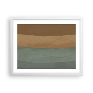 Affiche dans un cadre blanc - Poster - Composition horizontale - 50x40 cm